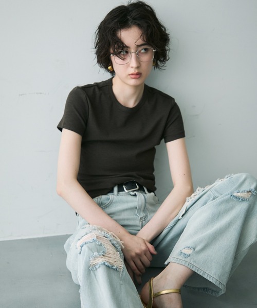 Trish(トリッシュ)の「ダメージレースデニムパンツ(デニムパンツ・レディース・サックスブルー・MEDIUM/SMALL)」の15枚目の写真