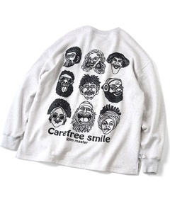 10.3oz carefree smile スウェットビッグTEE