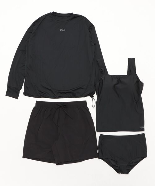 【新品　FILA水着レディース　水陸両用　17LLサイズ】水着4点セット FILA 水陸両用水着4点セット 通販【ニッセン】
