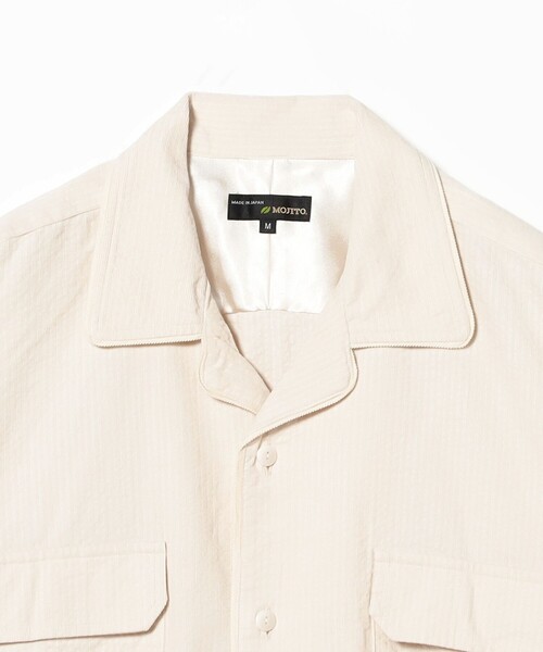 MOJITO（モヒート）の「【別注】MOJITO / Abshinthe Shirt Ripple Corduroy（シャツ/ブラウス・メンズ・オフホワイト/ブラウン・MEDIUM/LARGE）」の4枚目の写真