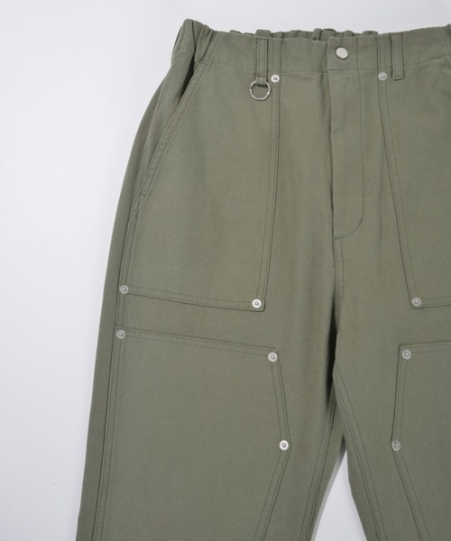 SUPERTHANKS(スーパーサンクス)の「ダブルニーベイカーパンツDouble Knee Baker Pants(デニムパンツ・メンズ・ブルー/グレー/ライトカーキ・S/M/L)」の22枚目の写真