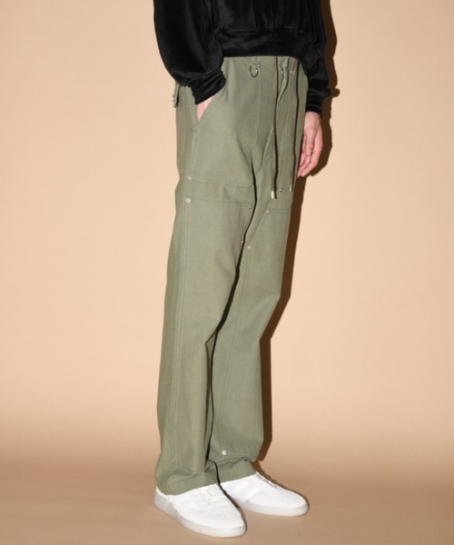 SUPERTHANKS(スーパーサンクス)の「バブルニーベイカーパンツDouble Knee Baker Pants(デニムパンツ・メンズ・ブルー/グレー/ライトカーキ・S/M/L)」の17枚目の写真