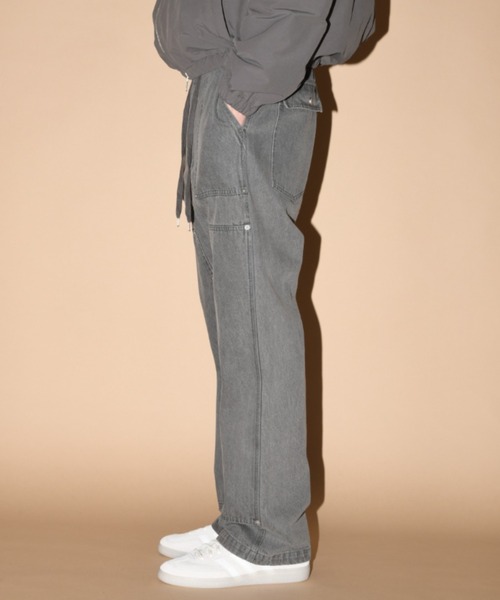 SUPERTHANKS(スーパーサンクス)の「バブルニーベイカーパンツDouble Knee Baker Pants(デニムパンツ・メンズ・ブルー/グレー/ライトカーキ・S/M/L)」の20枚目の写真