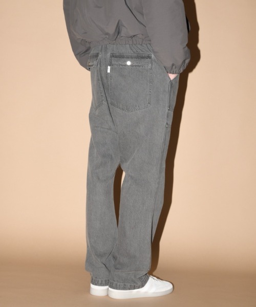 SUPERTHANKS(スーパーサンクス)の「バブルニーベイカーパンツDouble Knee Baker Pants(デニムパンツ・メンズ・ブルー/グレー/ライトカーキ・S/M/L)」の18枚目の写真
