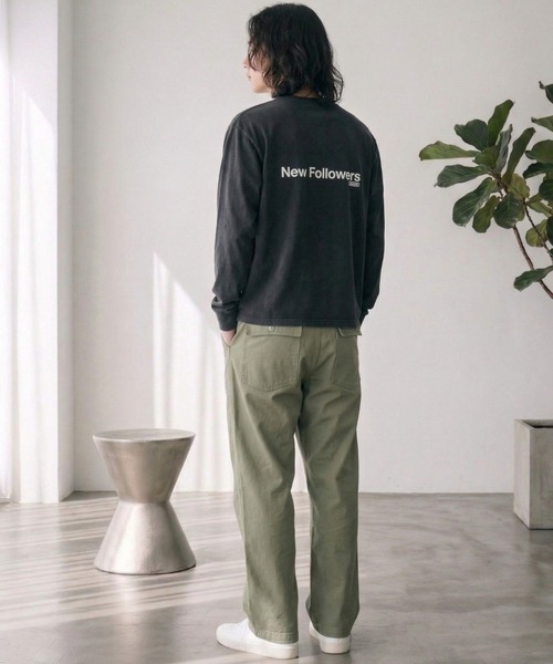 SUPERTHANKS(スーパーサンクス)の「ダブルニーベイカーパンツDouble Knee Baker Pants(デニムパンツ・メンズ・ブルー/グレー/ライトカーキ・S/M/L)」の11枚目の写真