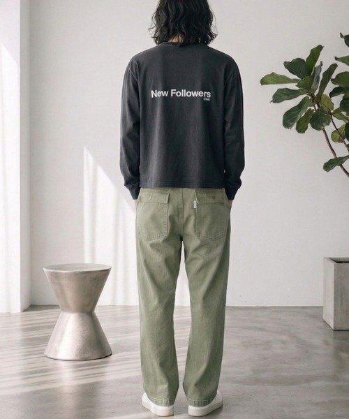 SUPERTHANKS(スーパーサンクス)の「ダブルニーベイカーパンツDouble Knee Baker Pants(デニムパンツ・メンズ・ブルー/グレー/ライトカーキ・S/M/L)」の12枚目の写真