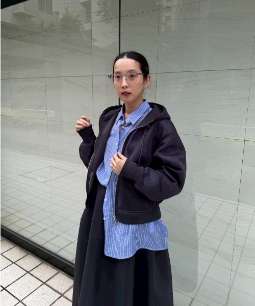 シアーダンボールジップフーディーブルゾン（ブルゾン）｜emmi（エミ