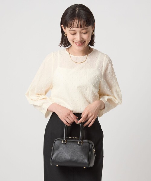 セール】ドットジャカード ブラウス（シャツ/ブラウス）｜green label