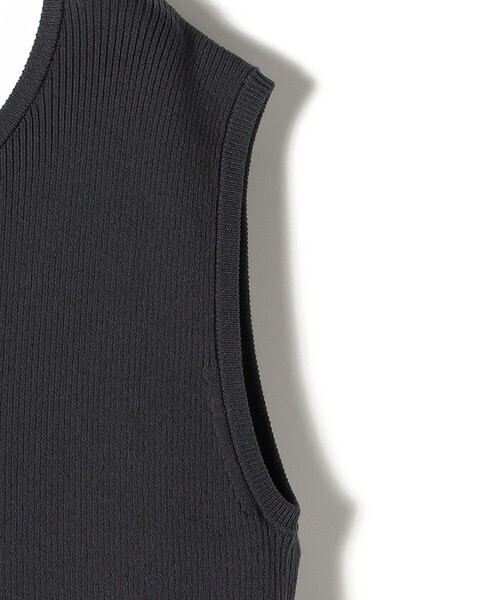 SHIPS（シップス）の「〈手洗い可能〉コットン リブ ノースリーブ × 布帛 スカート ワンピース（ワンピース・レディース・チャコールグレー/ブラック/ブラウン・ONE SIZE）」の14枚目の写真