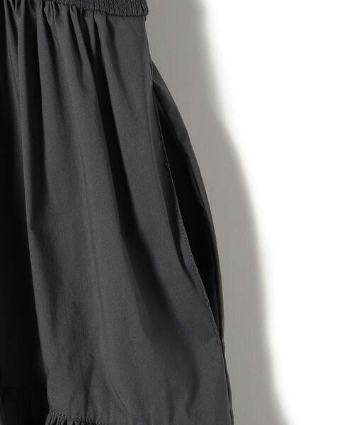 SHIPS（シップス）の「〈手洗い可能〉コットン リブ ノースリーブ × 布帛 スカート ワンピース（ワンピース・レディース・チャコールグレー/ブラック/ブラウン・ONE SIZE）」の16枚目の写真