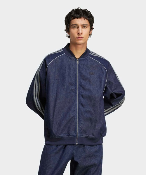 新品40 Adidas パーカー デニムジャケット BLUE H59027 adidas アディダス Denim Jacket デニム ジャケット パーカー