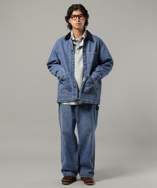 セール】ヴィンテージライクデニム/ダックカバーオール【セットアップ