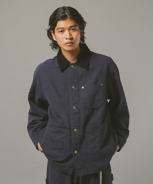 セール】ヴィンテージライクデニム/ダックカバーオール【セットアップ