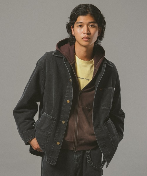 セール】ヴィンテージライクデニム/ダックカバーオール【セットアップ