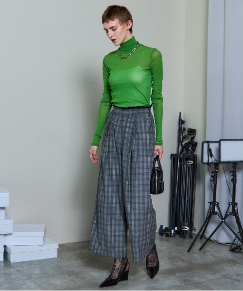 MAISON SPECIAL(メゾンスペシャル)の「Lace-up Easy Pants/レースアップイージーパンツ■セットアップ対応■(その他パンツ・レディース・ブラウン/ブルー/グレー・38/36)」の6枚目の写真