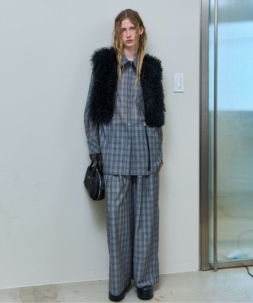 MAISON SPECIAL(メゾンスペシャル)の「Lace-up Easy Pants/レースアップイージーパンツ■セットアップ対応■(その他パンツ・レディース・ブラウン/ブルー/グレー・38/36)」の5枚目の写真