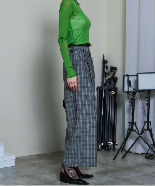 MAISON SPECIAL(メゾンスペシャル)の「Lace-up Easy Pants/レースアップイージーパンツ■セットアップ対応■(その他パンツ・レディース・ブラウン/ブルー/グレー・38/36)」の10枚目の写真