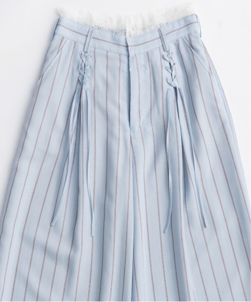 MAISON SPECIAL(メゾンスペシャル)の「Lace-up Easy Pants/レースアップイージーパンツ■セットアップ対応■(その他パンツ・レディース・ブラウン/ブルー/グレー・38/36)」の15枚目の写真