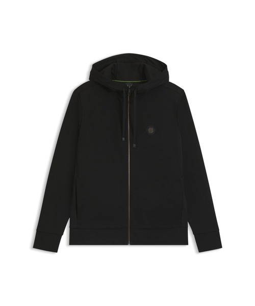 BOSS(ボス)の「リラックスフィット コットンブレンド フーディ Double Bモノグラム(スウェット・メンズ・ブラック・XL/L/XXL/M/S)」の4枚目の写真