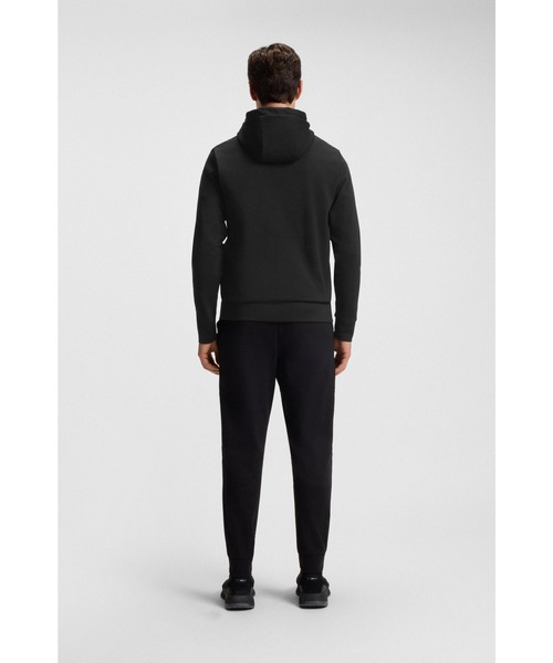 BOSS(ボス)の「リラックスフィット コットンブレンド フーディ Double Bモノグラム(スウェット・メンズ・ブラック・XL/L/XXL/M/S)」の3枚目の写真