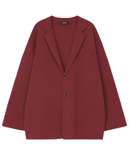 ZUCCa（ズッカ）の「PEストレッチニット / ニットジャケット / S（テーラードジャケット・メンズ・ブラック/ボルドー/ベージュ・M size）」の3枚目の写真