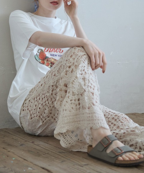 刺繍クロシェコンビパンツ（その他パンツ）｜Crisp（クリスプ）の