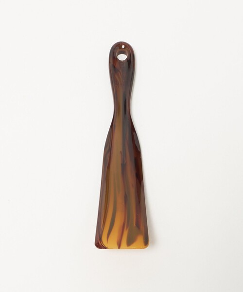 green label relaxing（グリーンレーベルリラクシング）の「＜ANAheim＞シューホーン トータス 靴べら（シューズ小物/雑貨・メンズ・ダークブラウン・FREE）」の2枚目の写真