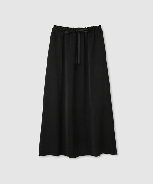 Mac-House（マックハウス）の「Idnes サテン ナロースカート（スカート・レディース・カーキ/ブラック・M）」の8枚目の写真