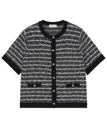 TOKYO SHIRTS | 7Gツイード風カーディガン(ニット/セーター)