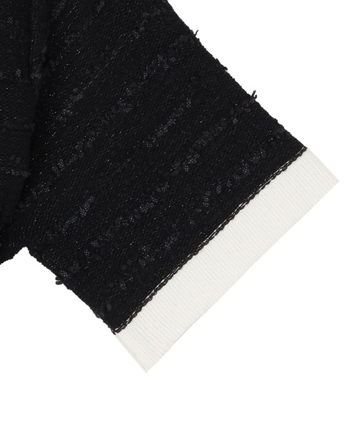 TOKYO SHIRTS（トウキョウシャツ）の「7Gツイード風カーディガン（ニット/セーター・レディース・グレー/ブラック・M/L）」の5枚目の写真