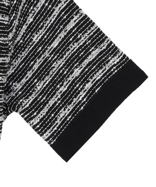 TOKYO SHIRTS（トウキョウシャツ）の「7Gツイード風カーディガン（ニット/セーター・レディース・グレー/ブラック・M/L）」の9枚目の写真