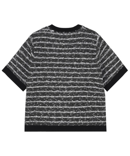 TOKYO SHIRTS（トウキョウシャツ）の「7Gツイード風カーディガン（ニット/セーター・レディース・グレー/ブラック・M/L）」の7枚目の写真