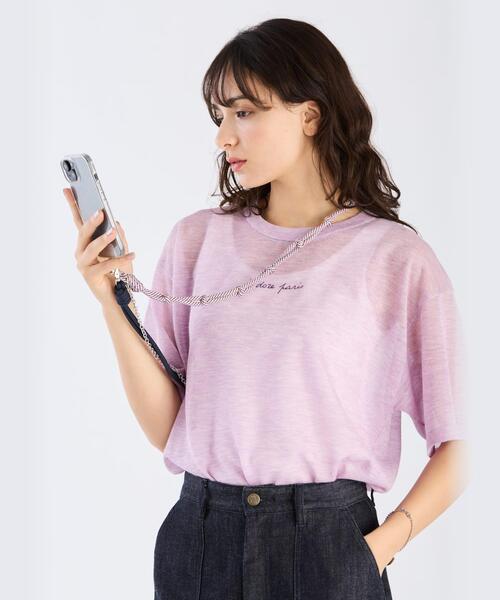 To b. by agnes b.(トゥービーバイアニエスベー)の「チェーンコード モバイル ショルダーストラップ(スマホケース/カバー・レディース・ピンク・FREE)」の5枚目の写真