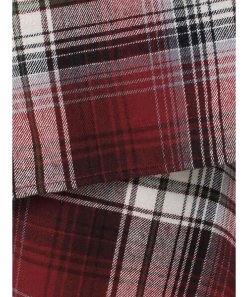 EATME（イートミー）の「チェックドレープスカート（スカート・レディース・ネイビー/グレー/ワイン・FREE）」の6枚目の写真