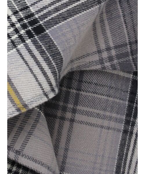 EATME（イートミー）の「チェックドレープスカート（スカート・レディース・ネイビー/グレー/ワイン・FREE）」の8枚目の写真