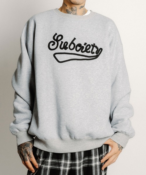 Subciety(サブサエティ)の「Rope embroidered sweatshirt(スウェット・メンズ・ネイビー/グレー/ブラック・X-LARGE/LARGE/MEDIUM/SMALL)」の2枚目の写真