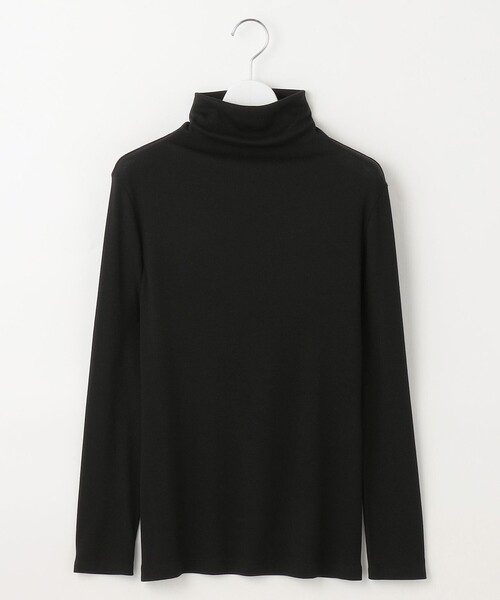自由区(ジユウク)の「ベアテレコボトルネック カットソー(Tシャツ/カットソー・レディース・アイボリー系/ブラック系・32)」の10枚目の写真