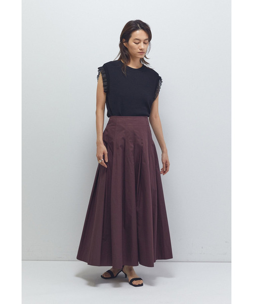 1er Arrondissement（プルミエアロンディスモン）の「タイプライタータックスカート（スカート・レディース・イエロー系その他5/ボルドー/ブラック系その他3・38/36）」の6枚目の写真