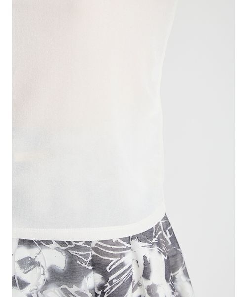 CELFORD（セルフォード）の「ベロアセミシアートップス（Tシャツ/カットソー・レディース・ブラック/オフホワイト・F）」の9枚目の写真