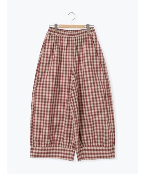 Samansa Mos2（サマンサ モスモス）の「【M/Lサイズ】裾切替ギャザーパンツ（その他パンツ・レディース・ベージュ/レッド/ブラック/チャコールグレー・M/L）」の12枚目の写真