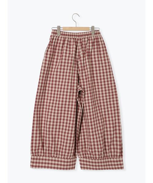 Samansa Mos2（サマンサ モスモス）の「【M/Lサイズ】裾切替ギャザーパンツ（その他パンツ・レディース・ベージュ/レッド/ブラック/チャコールグレー・M/L）」の13枚目の写真