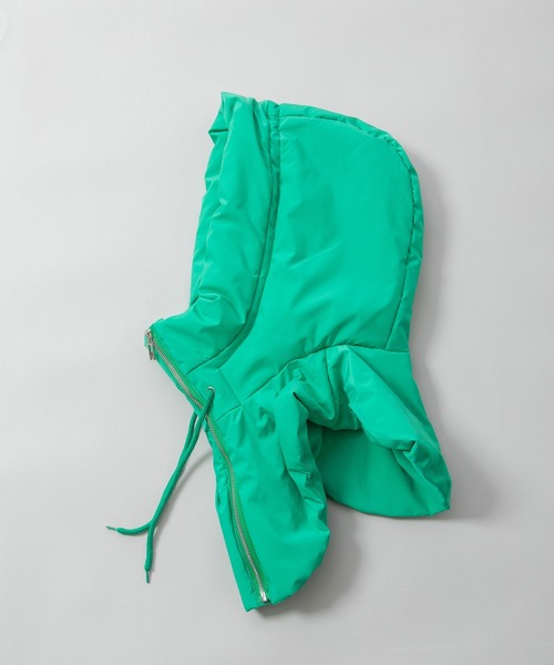 Munich(ミューニック)の「パファーバラクラバ(ネックウォーマー/スヌード・レディース・ブラック/アイボリー/グリーン・FREE)」の10枚目の写真