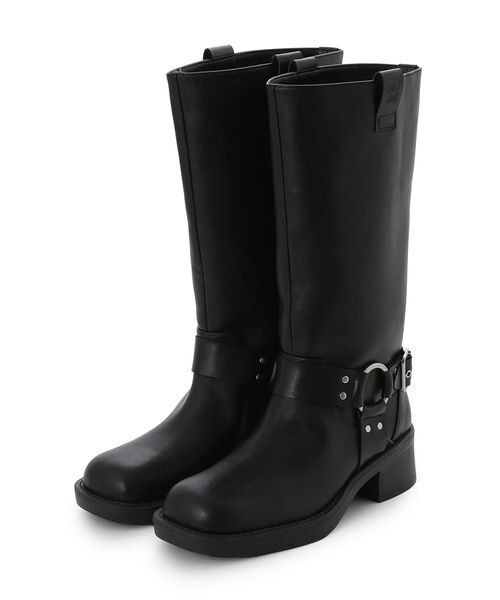 Mila Owen（ミラオーウェン）の「バイカーミドルブーツ（ブーツ・レディース・ダークブラウン/ブラック・37/36/38）」の3枚目の写真