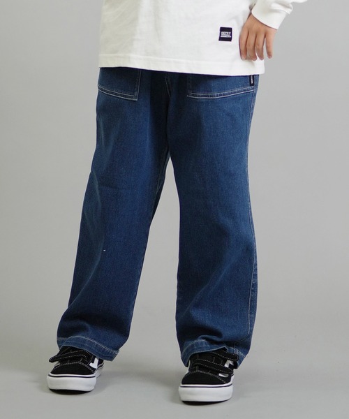 DC（ディーシー）の「DC/ディーシー 25 KD WIDE PAINTER PANT キッズ ロンパン YPT254507（その他パンツ・キッズ・ライトインディゴブルー/ブラック/ダークインディゴブルー/インディゴブルー・160cm/150cm/140cm/130cm/120cm）」の3枚目の写真
