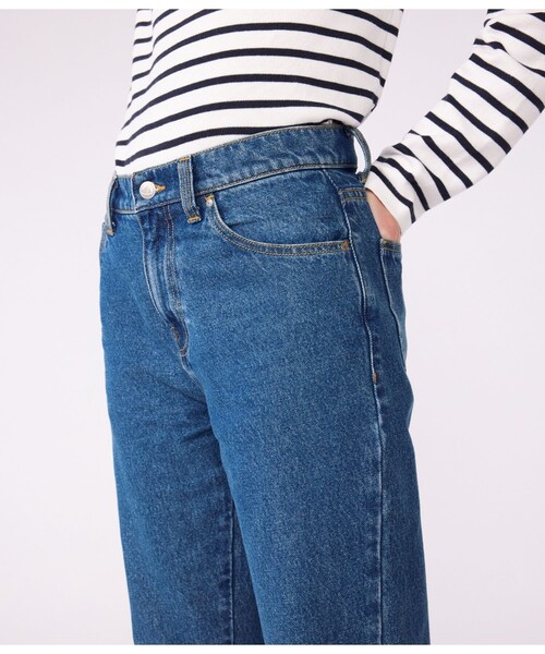 PETIT BATEAU(プチバトー)の「パンツ(デニムパンツ・レディース・ブルー・36/38(S)/40(M)/42(L))」の2枚目の写真