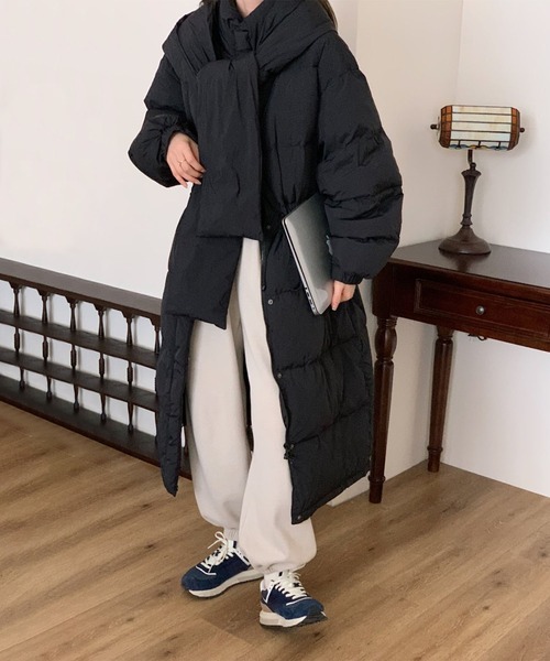 BANICO】スタンドカラーロングダウンコート（ダウンジャケット/コート