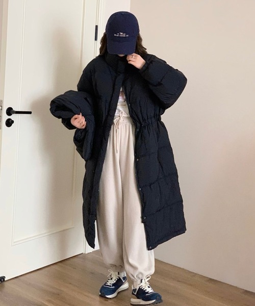 BANICO】スタンドカラーロングダウンコート（ダウンジャケット/コート