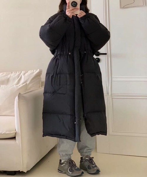 BANICO】スタンドカラーロングダウンコート（ダウンジャケット/コート