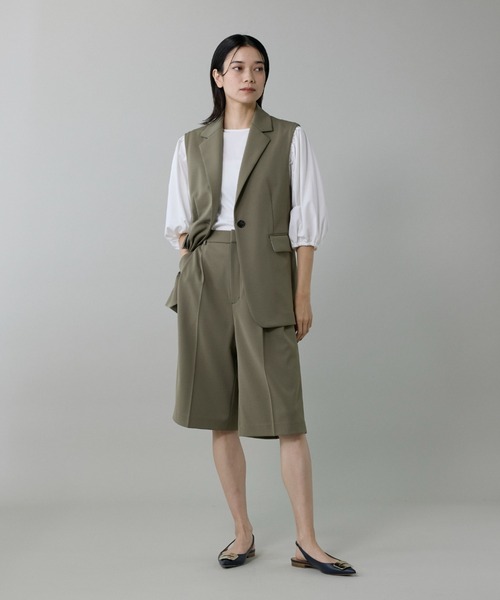 INED（イネド）の「テーラードジレ【セットアップ対応】（テーラードジャケット・レディース・ブラック/カーキ・9号）」の8枚目の写真