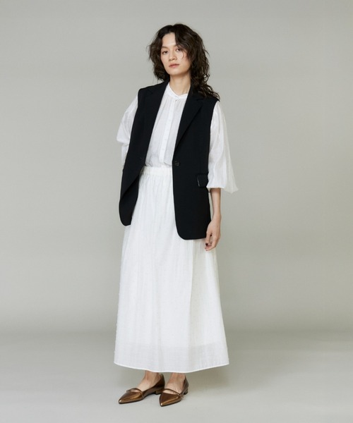 INED（イネド）の「テーラードジレ【セットアップ対応】（テーラードジャケット・レディース・ブラック/カーキ・9号）」の19枚目の写真